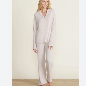 Barefoot Dreams Cozy Chic Ultra Light Ribbed Shawl Pullover In Light Grey XS NWT